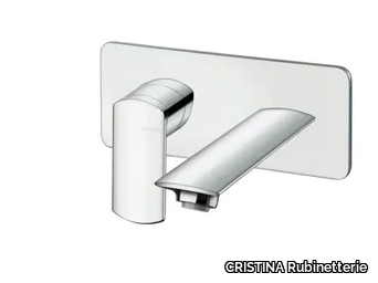 PROFILO CRIPF256 - Wall-mounted washbasin mixer with plate _ CRISTINA Rubinetterie