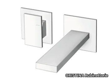 TABULA CRITA257 - Wall-mounted single handle washbasin mixer _ CRISTINA Rubinetterie