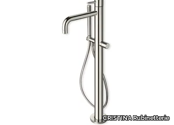 TRICOLORE VERDE CRITV189 - Floor standing bathtub mixer with hand shower _ CRISTINA Rubinetterie