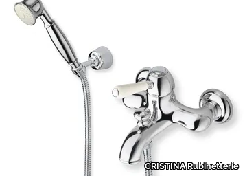 ART ELITE CRIAE101 - Wall-mounted single handle bathtub mixer with hand shower _ CRISTINA Rubinetterie