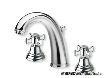 CANOVA CRICN202 - 3 hole washbasin mixer with individual rosettes _ CRISTINA Rubinetterie