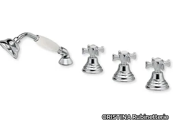 CANOVA CRICN122 - Deck mounted bathtub tap with hand shower _ CRISTINA Rubinetterie