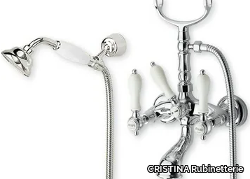 CANOVA ELITE CRICL101 - Wall-mounted bathtub mixer with hand shower _ CRISTINA Rubinetterie