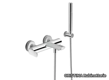 FOIL CRIFL100 - Wall-mounted bathtub mixer with hand shower _ CRISTINA Rubinetterie