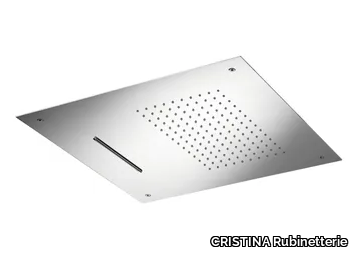 CRIPD381 - Ceiling mounted square waterfall shower _ CRISTINA Rubinetterie