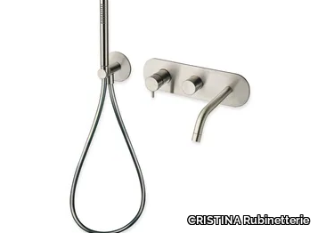 PIX CRIPX103 - Bathtub mixer with diverter with hand shower _ CRISTINA Rubinetterie