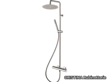 PROFILO CRIPF486 - Wall-mounted shower panel with hand shower _ CRISTINA Rubinetterie