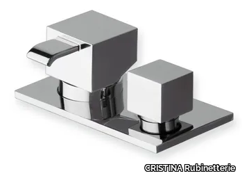 QUADRI CRIQM129 - Deck mounted single handle bathtub tap with diverter _ CRISTINA Rubinetterie