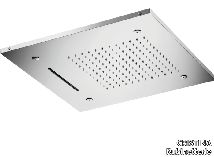 CRIPD380 - Ceiling mounted square waterfall shower _ CRISTINA Rubinetterie