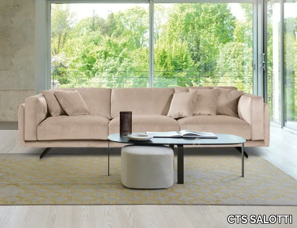 CREO - Leather or fabric sofa with removable cover _ CTS SALOTTI