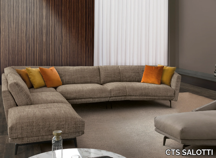 URBAN - Corner 5 seater fabric sofa _ CTS SALOTTI