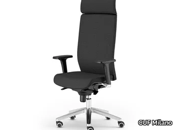 KIND - Office chair with headrest with 5-Spoke base _ CUF Milano