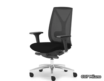 VELIA RETE - Swivel office chair with armrests _ CUF Milano