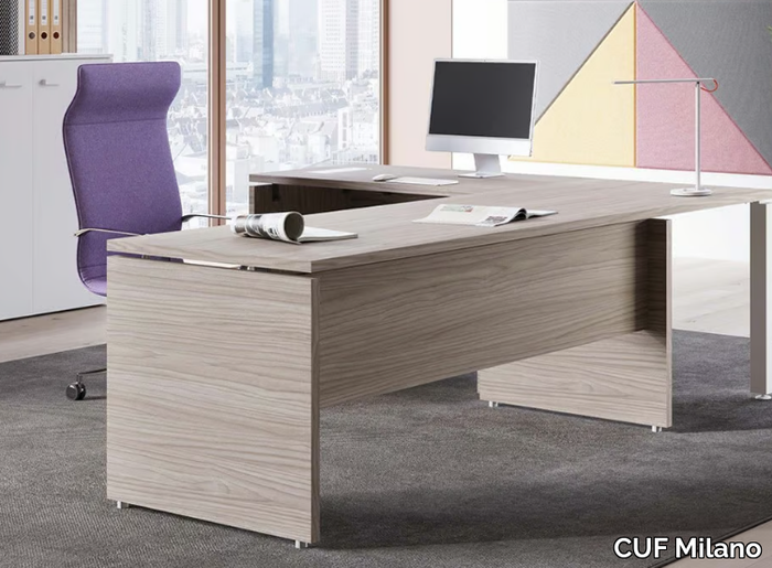 ENNEPI - L-shaped office desk _ CUF Milano