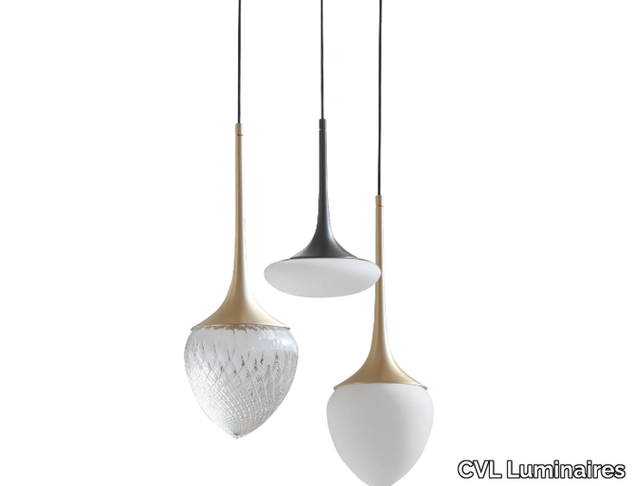 LOUIS - LED brass pendant lamp _ CVL Luminaires