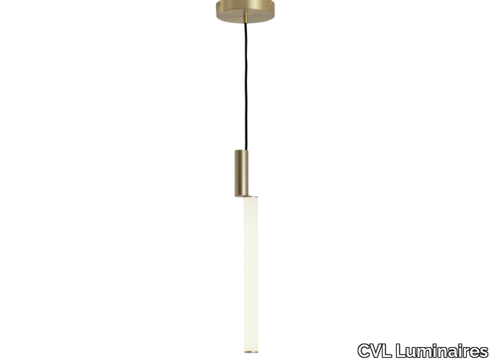 SIGNAL V - LED brass pendant lamp _ CVL Luminaires