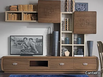 AMARCORD DAY - Sectional wooden storage wall _ Cantiero