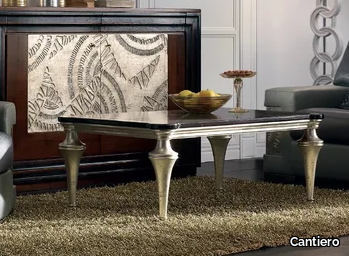 ÉTOILE DAY - Rectangular silver leaf coffee table _ Cantiero