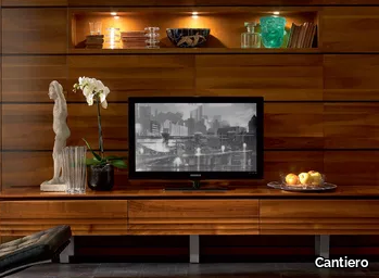 ELETTRA DAY - Low solid wood TV cabinet _ Cantiero