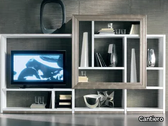 ÉTOILE DAY - Sectional silver leaf storage wall _ Cantiero