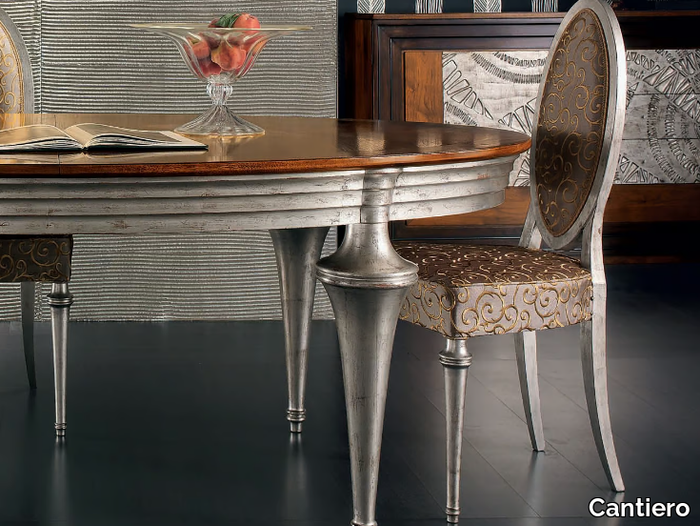 ÉTOILE DAY - Medallion silver leaf chair _ Cantiero