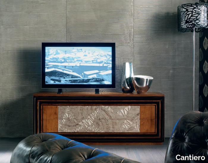 ÉTOILE DAY - Silver leaf sideboard with drawers _ Cantiero