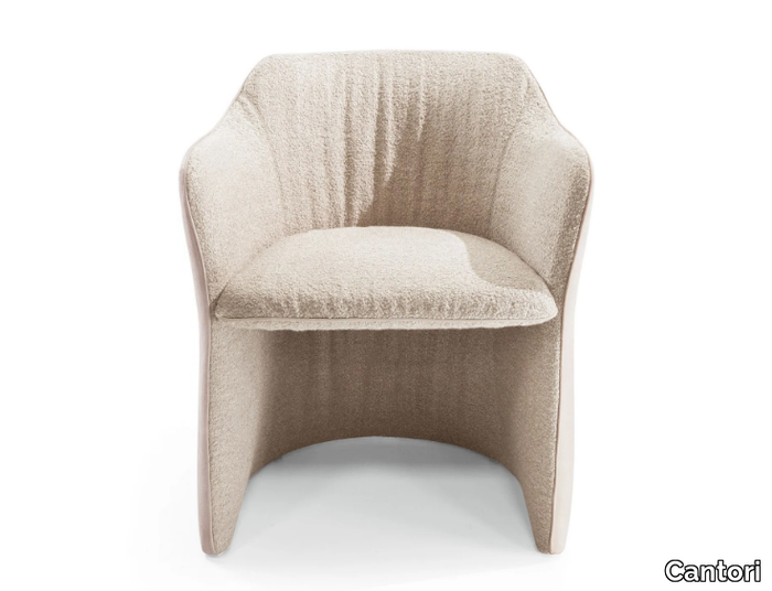 KARINA - Fabric easy chair with armrests _ Cantori