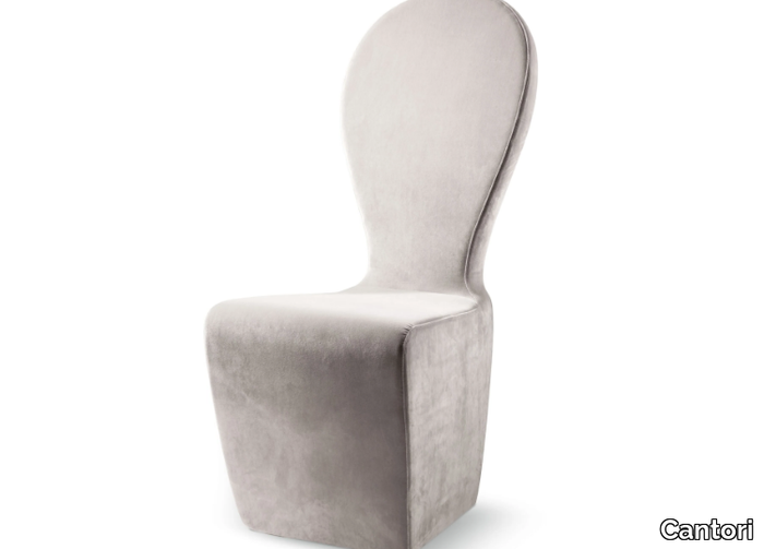 MONDRIAN - Velvet chair with removable cover _ Cantori