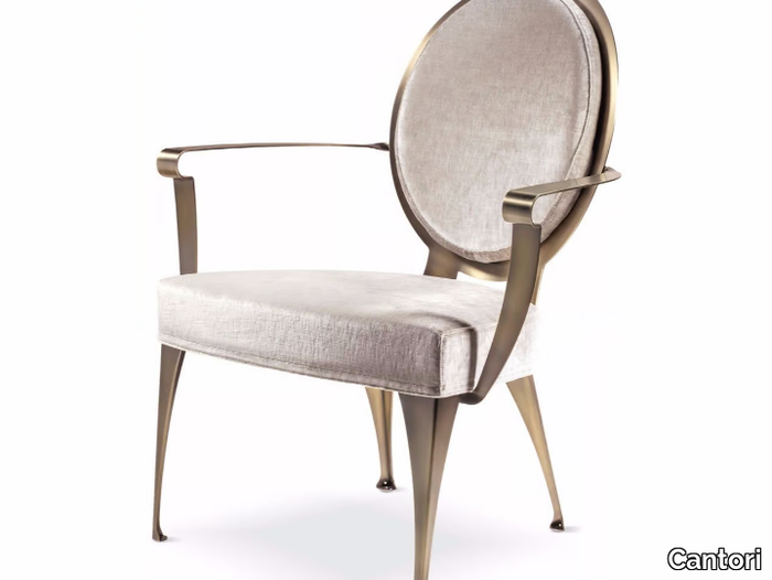 MISS - Medallion velvet armchair _ Cantori