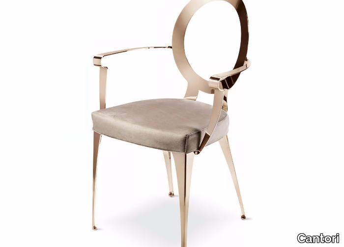 MISS - Iron chair with armrests _ Cantori