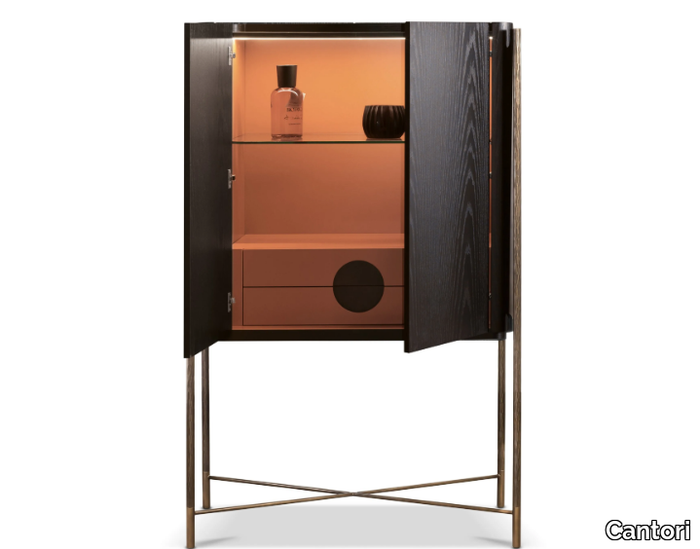 SHANGHAI - Ash highboard with doors _ Cantori