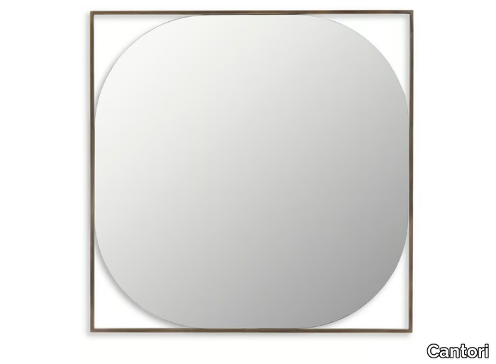 WILLOW - Square framed wall-mounted mirror _ Cantori