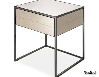 NARCISO - Square glass bedside table _ Cantori