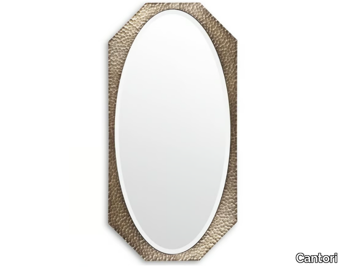 MARYLIN - Oval wall-mounted wrought iron mirror _ Cantori