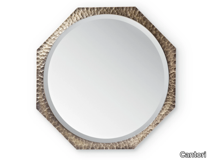 MARYLIN - Round wall-mounted wrought iron mirror _ Cantori