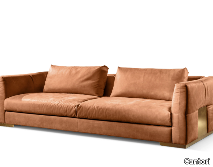 MONTECARLO - Leather sofa _ Cantori