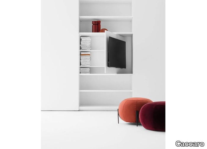 CORE - Sectional wardrobe with built-in TV _ Caccaro