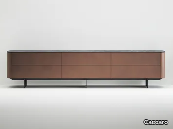 SIDE - Modular wooden sideboard with drawers _ Caccaro