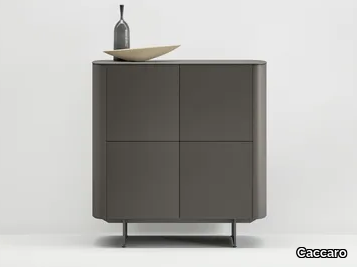 SIDE - Wooden highboard with doors _ Caccaro