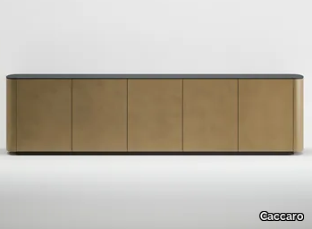 SIDE - Modular wooden sideboard with doors _ Caccaro