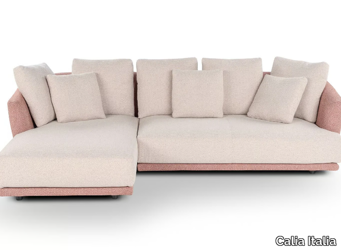 APLOMB - Fabric sofa with chaise longue _ Calia Italia