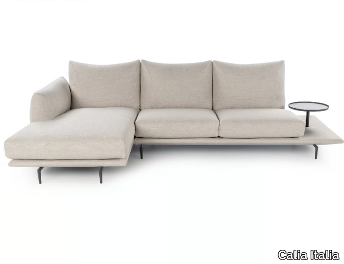 DRAGÉES - Modular fabric sofa with chaise longue _ Calia Italia