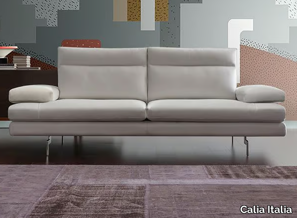 TOBY WING - 3 seater tufted leather sofa _ Calia Italia