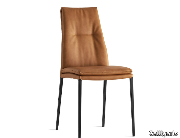 CARMEN - Upholstered Eco-leather chair _ Calligaris