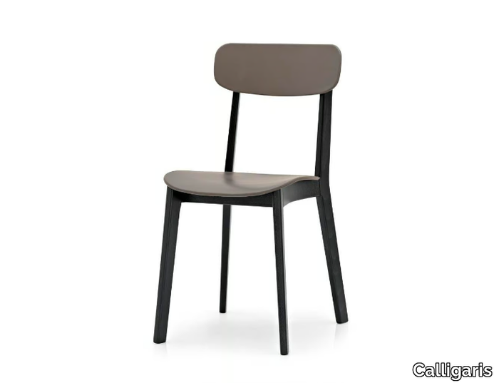 CREAM - Beech chair _ Calligaris