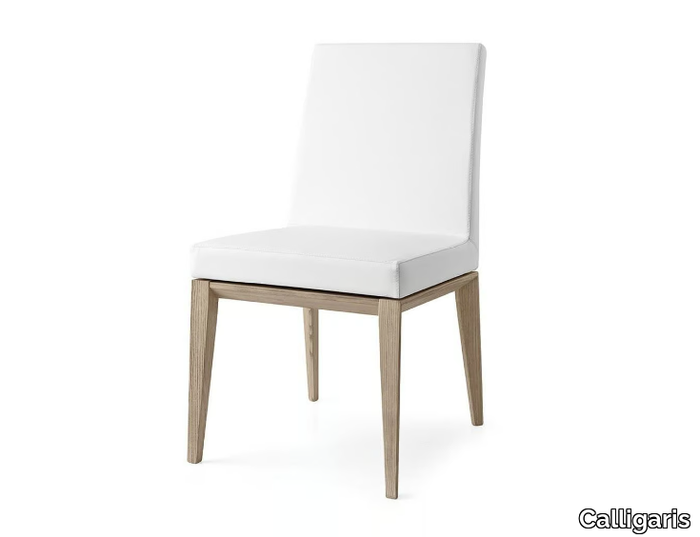 BESS LOW - Upholstered leather chair _ Calligaris