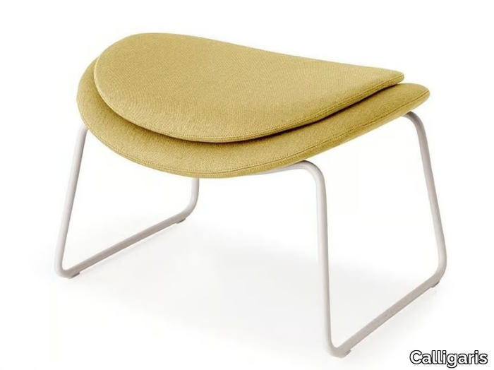 LAZY - Sled base fabric footstool _ Calligaris