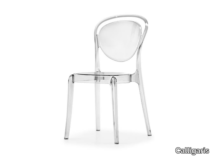 PARISIENNE - Stackable polycarbonate chair _ Calligaris