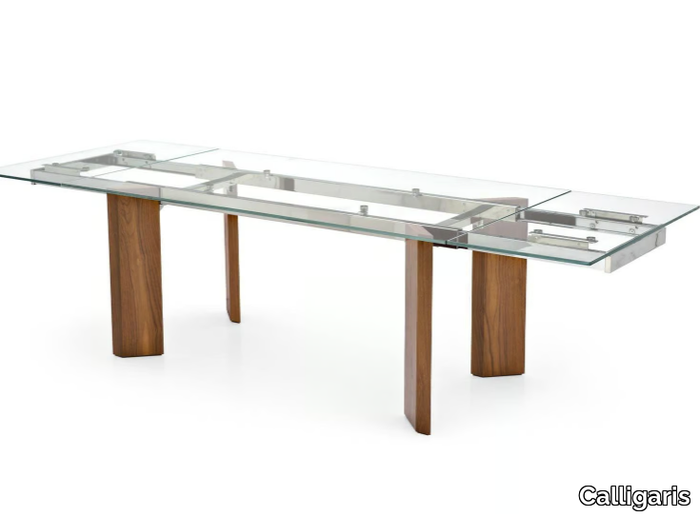 TOWER WOOD - Extending rectangular table _ Calligaris