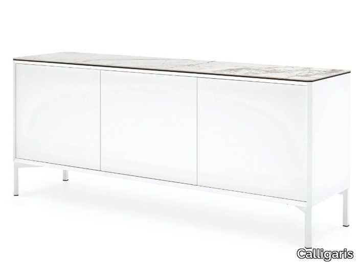 YORK - Modular wooden sideboard with doors _ Calligaris